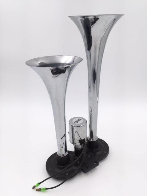 Double-tube aluminum alloy air pump horn